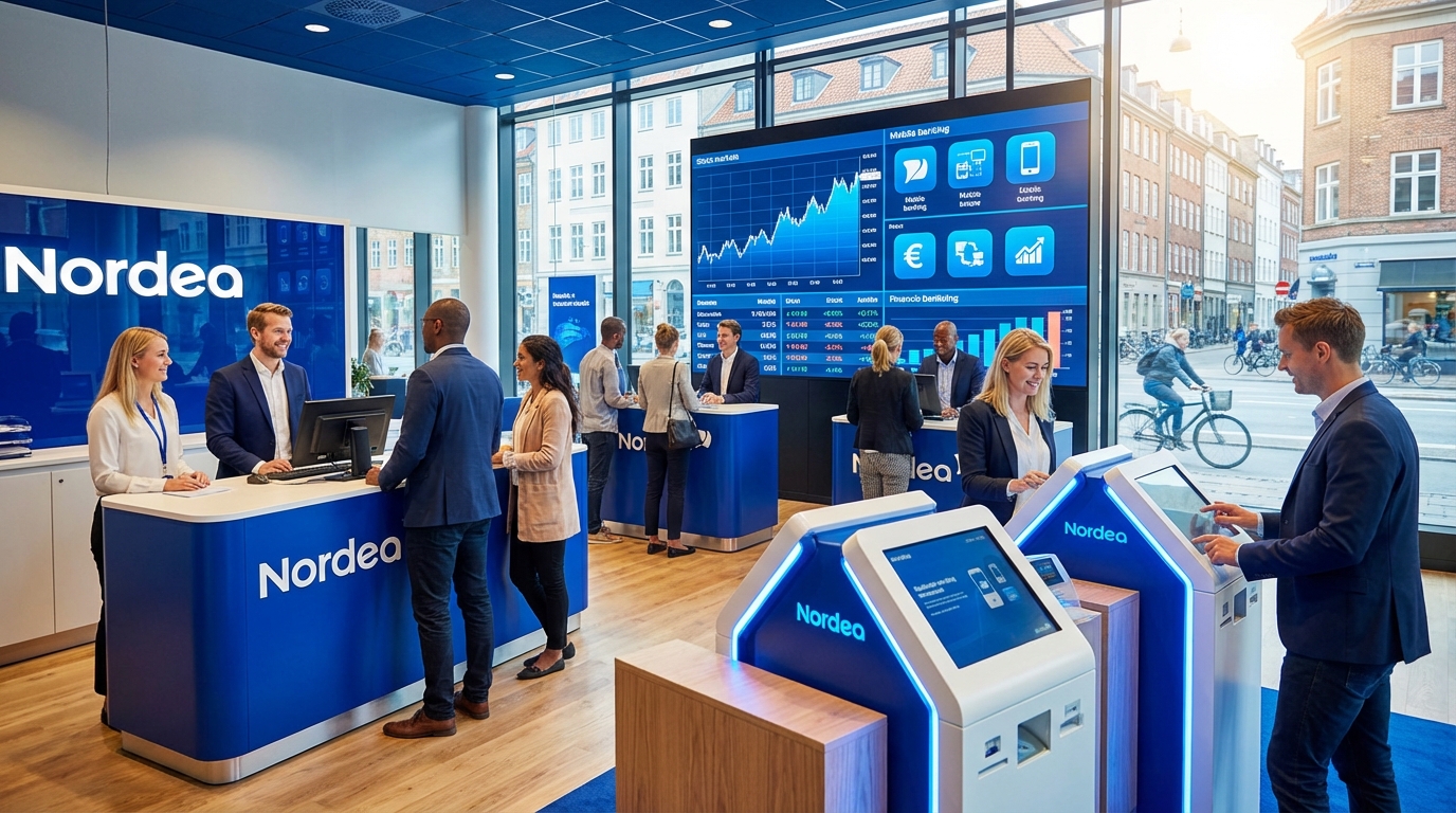 få en grundlæggende forståelse af, hvordan nordea bank opererer i danmark, herunder deres tjenester, kundeservice og bankløsninger.