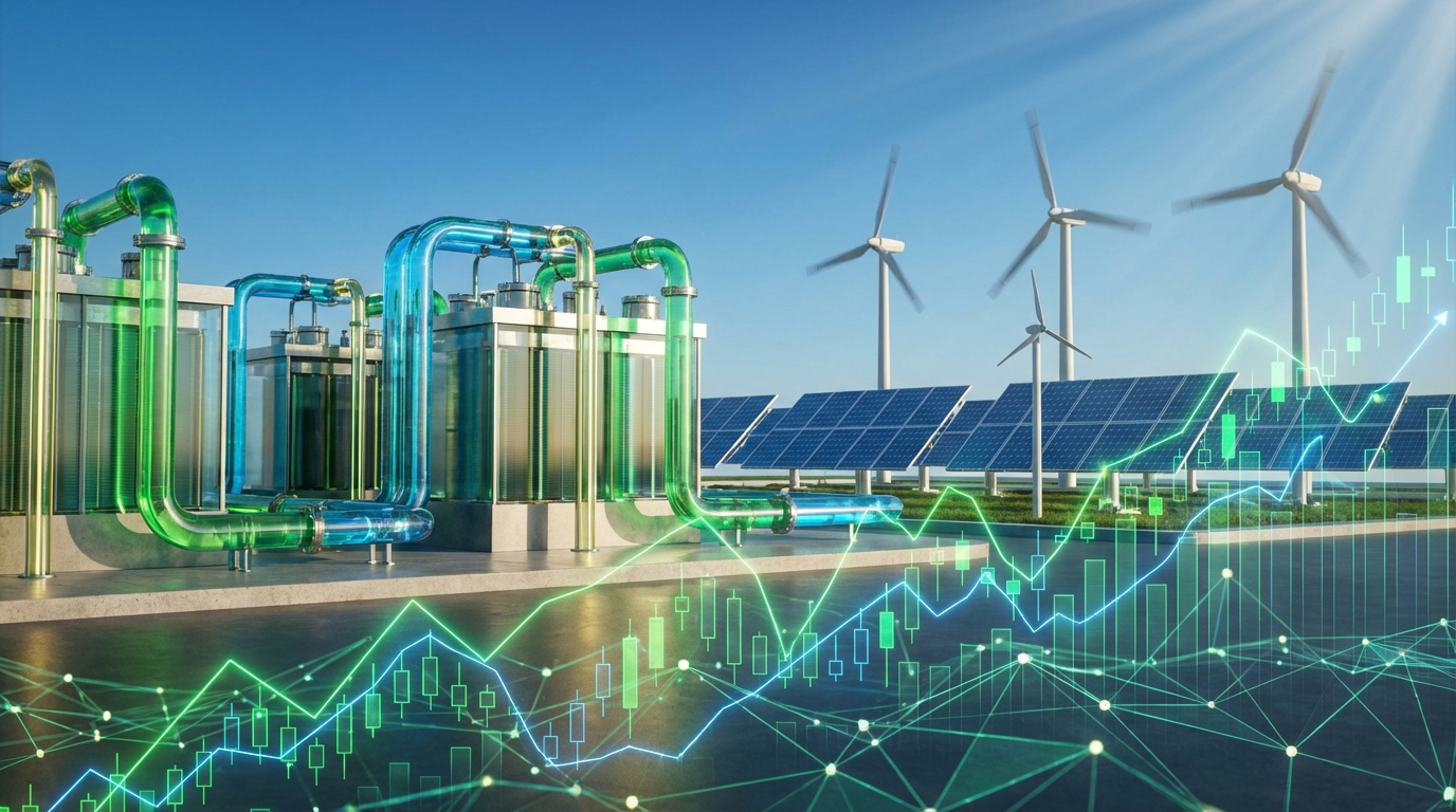 få indsigt i green hydrogen systems aktie, herunder virksomhedens potentiale, markedstendenser og investeringsmuligheder.