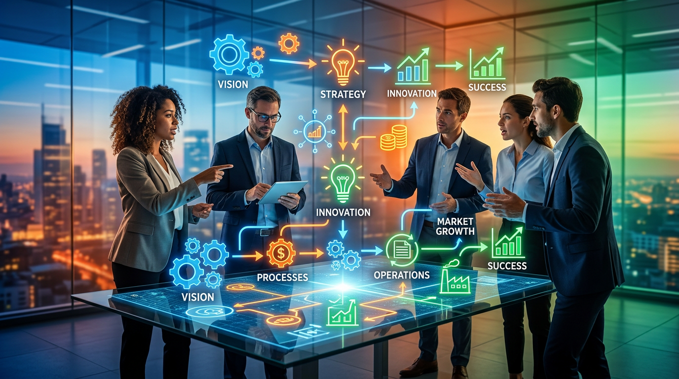 lær om forretningsmodellers betydning for virksomhedens succes, og hvordan forståelse af disse kan forbedre strategisk planlægning og vækst.