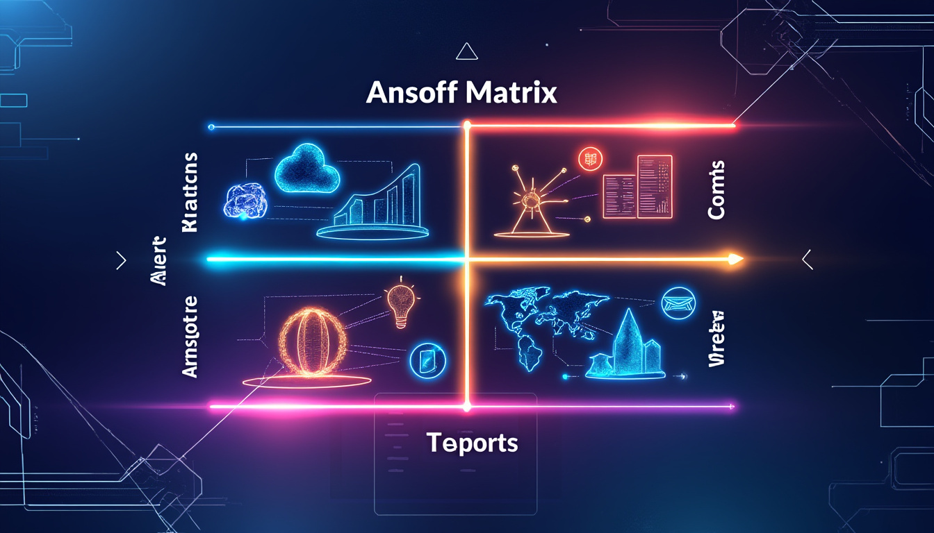 lær om ansoff-matricen og hvordan den anvendes til at udvikle effektive forretningsstrategier for vækst og markedsudvikling.